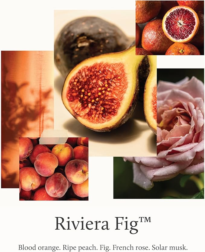 Thymes Pura Diffuser Refills – Bundle of 2 Pura Refills – for Use in Scent Diffusers for Home – Home Fragrance Products – Scented with Blood Orange, Peach & Fig (Riviera Fig, Pack of 2)