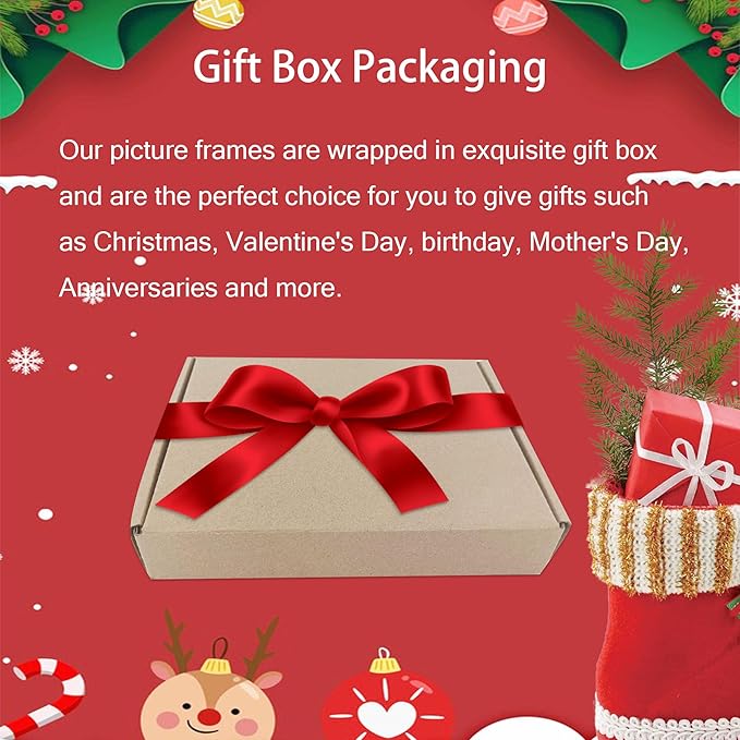 4x6 Picture Frame Set of 2, 4 x 6 Wood Photo Frames with Mat for 3.5x5, Wooden Frame with Real Glass Cover for Wall and Tabletop Display,Black