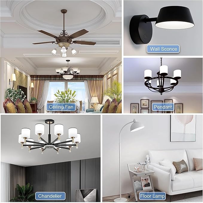 XININSUN Frosted G16.5 globe light bulb,e12 Round Candelabra Bulb 40 watt,4W Chandelier Light Bulbs,Milky White Candelabra LED Bulb,Dimmable,4W 4000K Daylight 400lm,6Pack