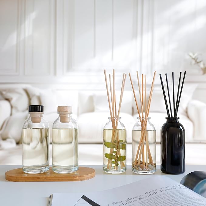 Urban Naturals Vetiver Home Fragrance Reed Diffuser Set | Man CAVE: Vetiver, Oud, Warm Amber & Frankincense. an Elegant, Masculine Fragrance That Smells Like a Men's Cologne!