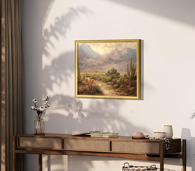 Art Shoppe Framed Print Wall Art, Vintage Wall Décor for Living Room, Bedroom, Office, High-Resolution Image on Premium Art Paper, 3/4" Frame with Plexiglass Front, Ready to Hang, 17"x21"