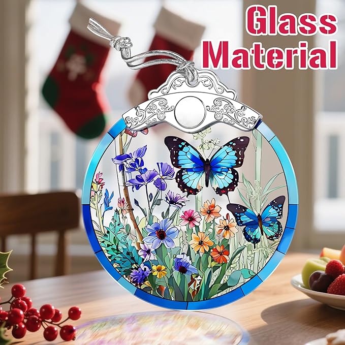 Butterfly Christmas Ornament – Christmas Tree Ornament & Holiday Decor, Gifts for Nature Lovers, Butterfly Lover Gifts, Holiday & Xmas Gift