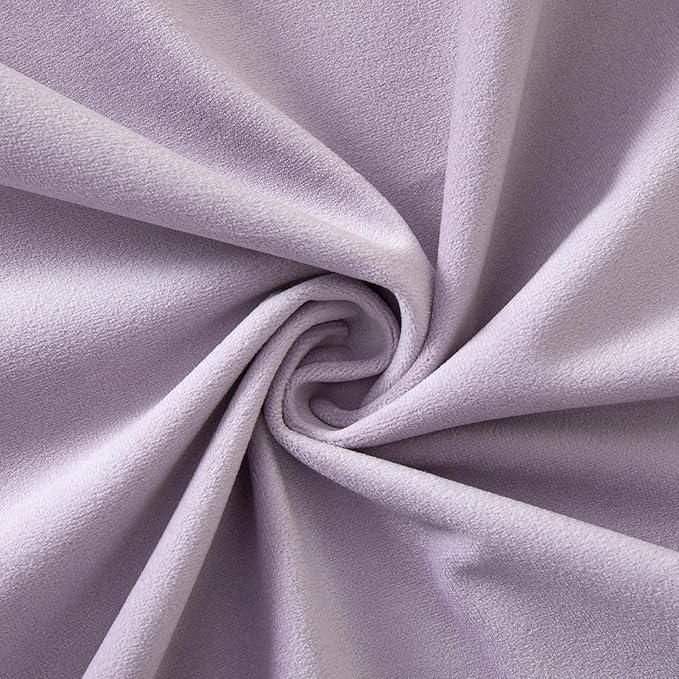 JUSPURBET Decorative Pillow Covers Set of 2 Velvet Throw Pillow Covers for Couch Sofa Bed Soft Lumbar Cushion Covers with Hidden Zipper for Living Room Home Decor,Lilac,14x24 inch