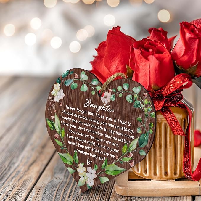 Daughter MDF Christmas Ornaments, Birthday Christmas Graduation Ornaments for Daughters from Parents 2025 Best Hanging Ceramic Christmas Tree Decorations for Moms and Dads with Boxes