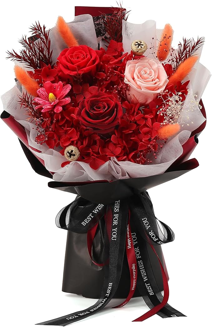 Flowers Gifts for Mom,Flowers Roses Bouquet Gifts for Women,Wife,Grandma and Best Friend/Flower for Delivery Prime/Red