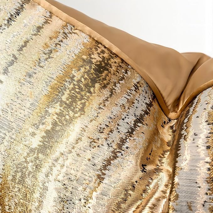 1pc polyester pillow cover multicolor geometric gilding lines pattern design luxury single-sided high-precision jacquard process with zipper living bedroom decoration 18 x 18 inches(no pillow core)