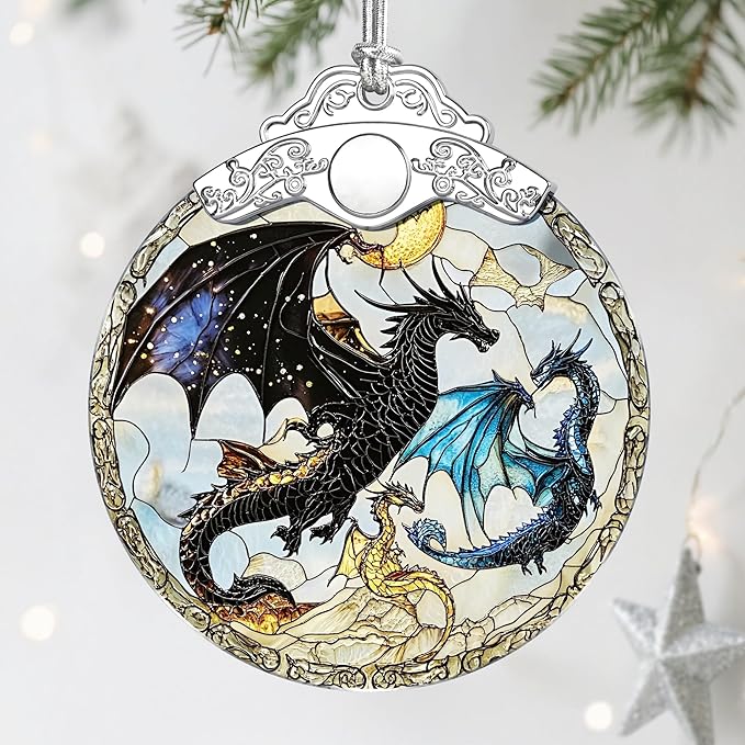 Dragon Christmas Decorations, Christmas Ornaments for Tree, Holiday Ornaments, Gift for Dragon, Holiday Presents, Gift Ideas & Xmas Gifts