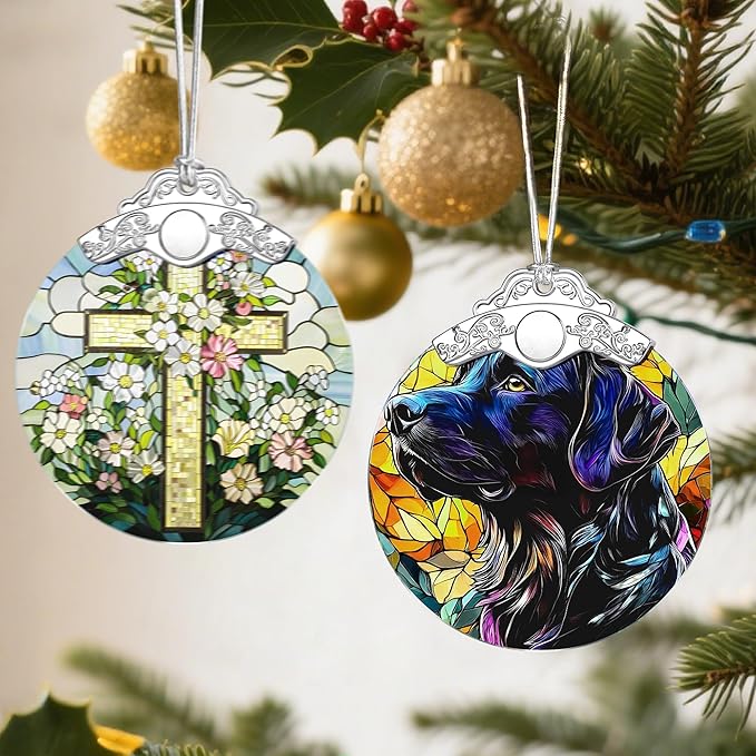 Black Labrador Retriever Christmas Ornaments: Christmas Tree Ornaments, Holiday Decor for Dog Lover, Stocking Stuffers, Gift Ideas, Xmas Gift & Dog Lover Gifts, Pet Lover Gifts