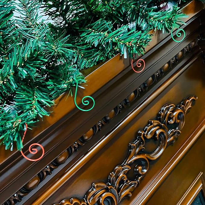 Christmas Ornaments Hooks Christmas Tree Hanger Great for Christmas Tree Decoration - 120 / Red