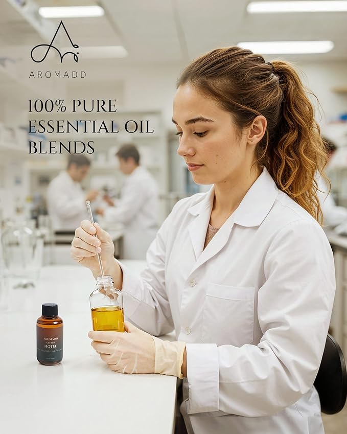 Aromadd Citrus Hotel Scents Diffuser Oil The Hotel, Luxury Essential Oils for Waterless Diffuser, Aromatherapy Hotel Diffuser Oil for Home & Office, Long-Lasting - 3.38 fl oz (100 mL)