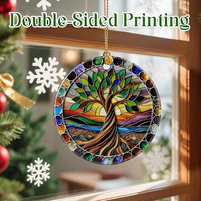 Tree of Life Ornament – Christmas Ornament, Christmas Tree Decor & Perfect Holiday Decoration | Tree of Life Gift, Housewarming Gift, Gifts for Women, Gifts for Mom