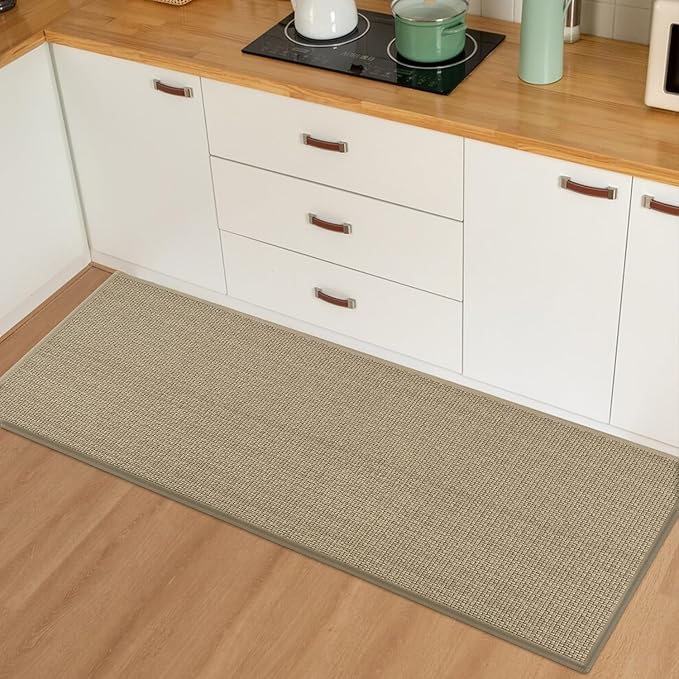 Artoid Mode Washable Non Slip Rubber Backing Kitchen Rugs Doormat, Absorbent Kitchen Floor Mats Front of Sink Kitchen Mats for Floor Home Decor 20x48 Inch