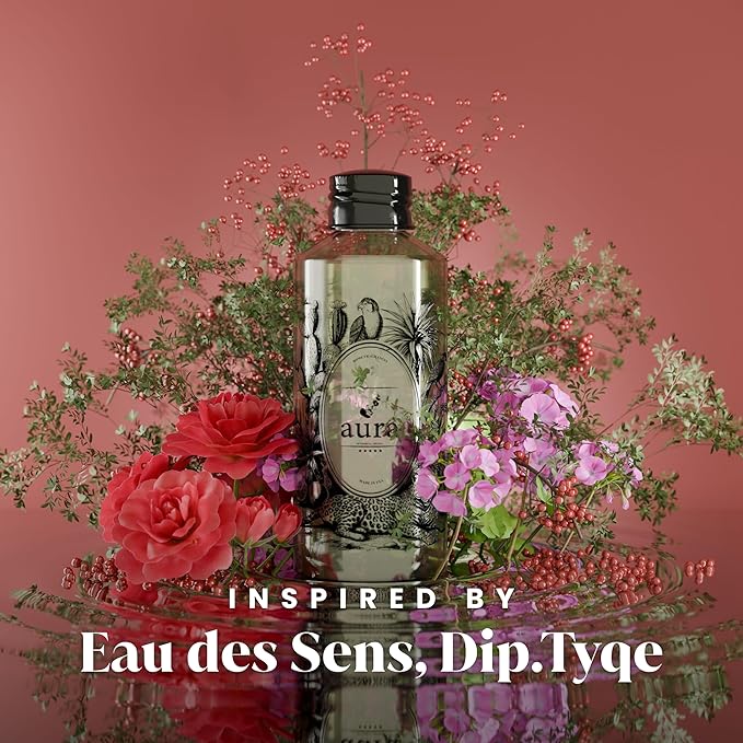 A U R A - Sardegna Fragrance Oil for Waterless Scent Diffuser - Inspired by Dipt.y.que Baies | (6.7 fl oz, 200 ml) Pure Essential Oil Blends for Aromatherapy Diffuser & Hotel Collection Oil Diffuser
