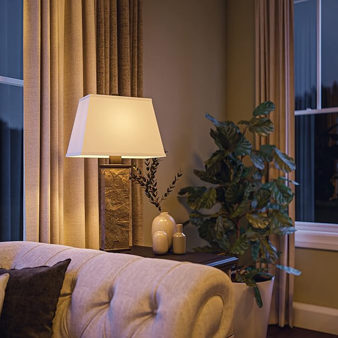 Kenroy Home 21037SL Hanover Table Lamp with Natural Slate Finish, Rustic Style, 29" Height, 15" Width, 9.5" Depth