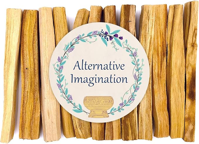 Palo Santo Sticks - Incense Sticks for Spiritual Cleansing, Stress Relief, Meditation Accessories, Home Fragrance - Sustainably Wild Harvested - Pack of 12 - Alternative Imagination