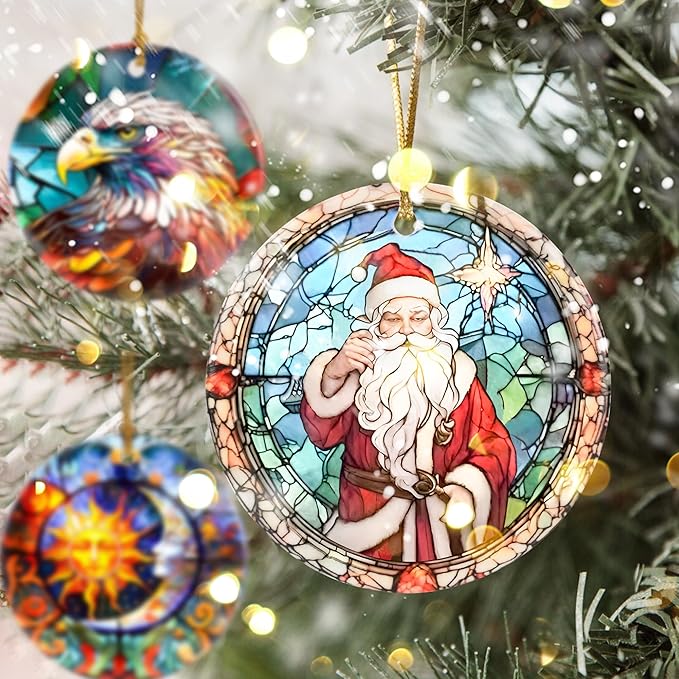 Touber Christmas Ornament, Santa Claus Christmas Decoration, Christmas Tree Ornaments, Holiday Decor, Christmas Keepsake, Santa Claus Lover Gifts