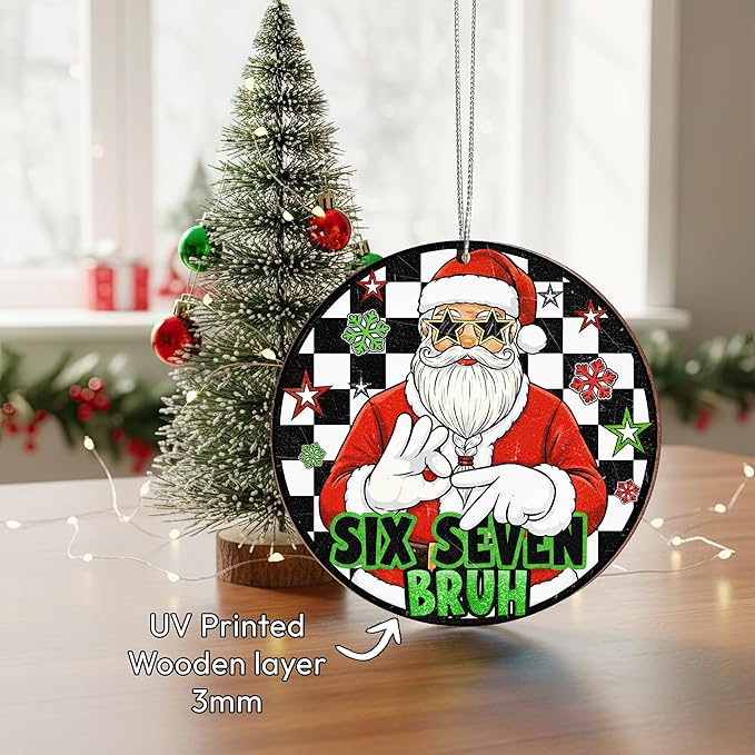 67 Christmas Ornament, 67 Ornaments for Xmas Tree, Funny Christmas Ornaments 2025, 6 7 Meme Ornament for Teens, Six Seven Gifts, Gag Gifts for Teens, Teen Girls Trendy Stuff