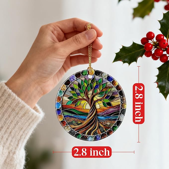 Tree of Life Ornament – Christmas Ornament, Christmas Tree Decor & Perfect Holiday Decoration | Tree of Life Gift, Housewarming Gift, Gifts for Women, Gifts for Mom