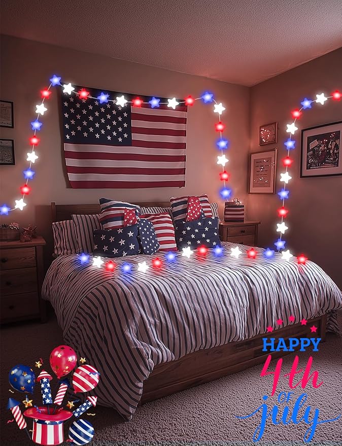 Smart Star Fairy Lights Plug in, 33Ft 16 Million Color Changing String Lights RGB Built in Chip APP & Remote Control DIY Music Sync Twinkle Light for Bedroom Christmas Decoration Christmas Gift