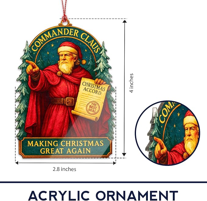Funny Christmas Santa Ornaments 2025 - Santa Ornaments for Christmas Tree - Christmas Ornaments - Nostalgic Christmas Decorations - Old World Christmas Ornaments - Christmass Ornament
