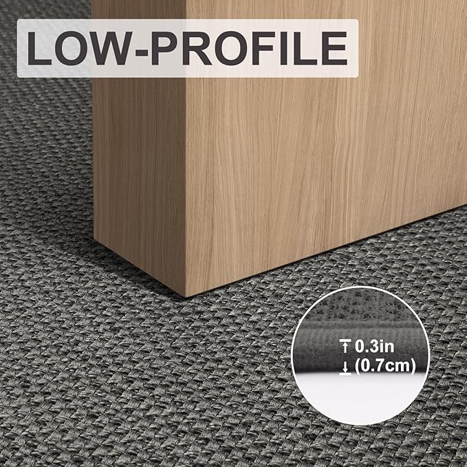 LEKEEPGO Door Mat 24"x47", Non Slip Door Mat Indoor Entrance, Rubber Backing Indoor Door mats Washable Absorbent Low-Profile Doormat Front Entryway Entry Resist Dirt Inside Door Mats, Grey