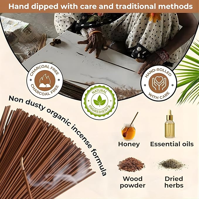 Cedar & Pine - Combo Pack of Incense Sticks - 100 Insence-Sticks of Each Scent - Total 200 Inscents - Natural Insense Made with Non Toxic Ingredients and Essential Oils