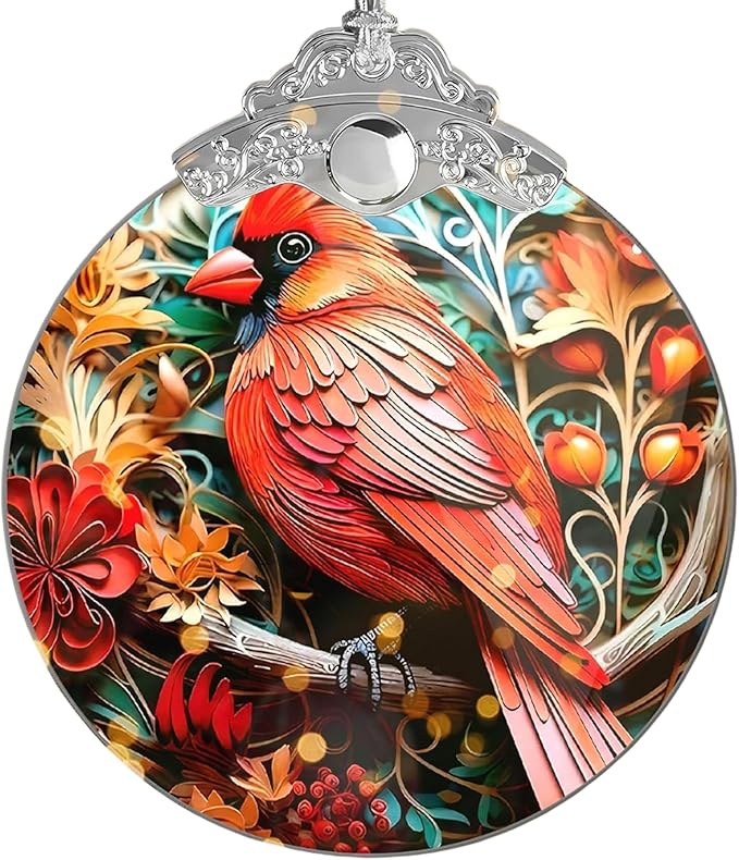 Christmas Ornament 2025, Tree Decoration 4 Inch Acrylic Hanging Art, Holiday Display, Car Interior Decor, Flappy Bird Scene for Party, Christmas Ornaments, Ornaments for Tree