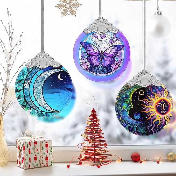 Butterfly Ornament, Christmas Ornaments, Christmas Decorations for Tree, Stained Glass Ornament, Heirloom Keepsake, Gift Exchange, Gift Ideas, Bauble Present
