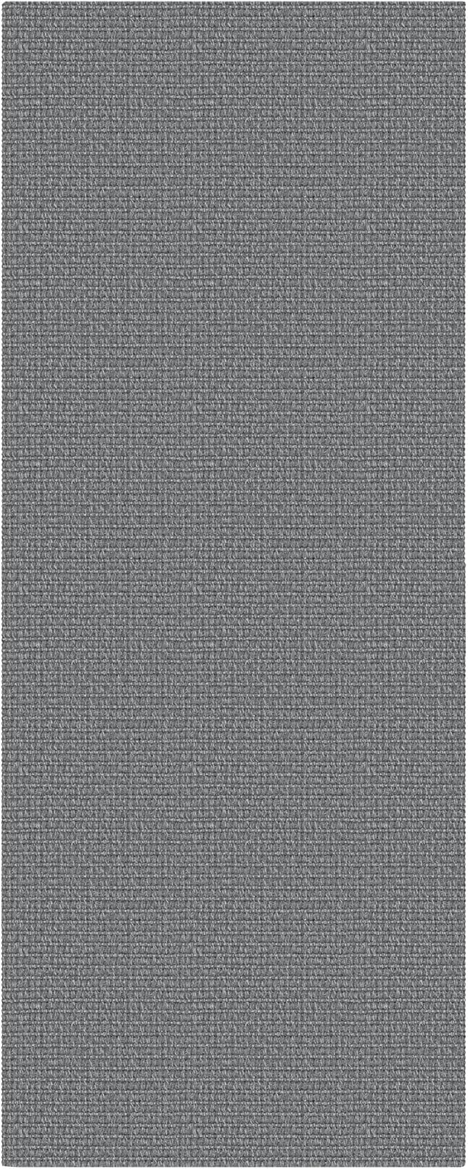 EARTHALL Washable Runner Rug 2x6 Ft Non Slip Runners for Hallways Cotton Rubber Backed Kitchen Runner Braided Indoor Floor Carpet Runners for Entryway, Hallway, Kitchen, Bedroom, Charcoal Gray