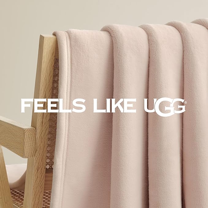 UGG Coco Plush Throw Blanket – Cozy Soft Fleece Blanket for Couch, Bed, Chair, Housewarming Gift, Bedroom or Living Room Decor, Lightweight & Hypoallergenic, 50" x 70" (Himalayan, Throw 50 x 70-inch)