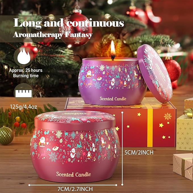 Aromatherapy Christmas Candles for Home Scented