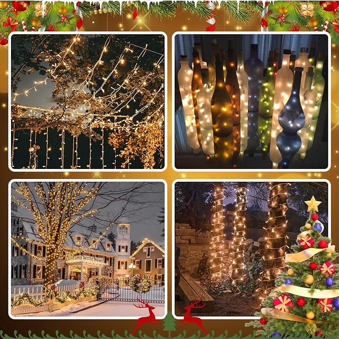 Heyworld Slow Twinkle Christmas Lights, 60 LED 17ft UL Certified Soft String Lights, 5mm Waterproof Fairy Glow for Indoor/Outdoor Christmas, Wedding, Garden Decor