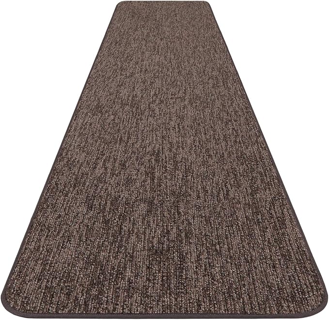 House, Home and More Skid-Resistant Carpet Runner - Pebble Gray - 4 Feet X 27 Inches