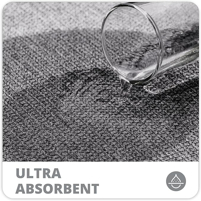 Bath Mat,Ultra Thin Bathroom Runner Rugs,Large Bath Mats for Bathroom,Quick Dry,Non-Slip,Machine Washable,Low Pile,Bath Rug,Shower Outside,Sink,Home Decor Accessories.Grey,1'5"x2'11"（17x35inch）