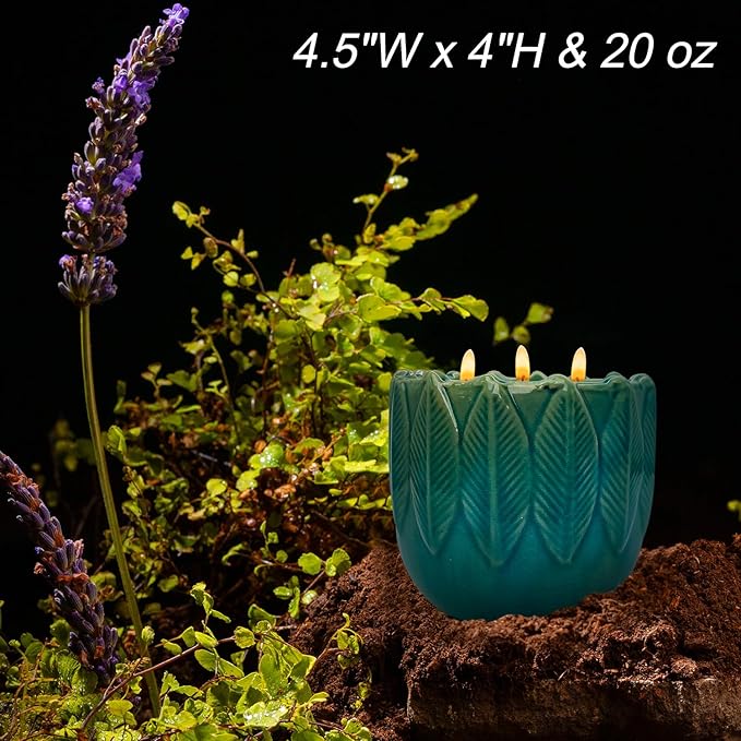 Exquisite Creamy Vanilla Scented Large Candle, 3-Wick 20oz 80H Long Lasting, Natural Soy Wax Aromatherapy Candle for Stress Relief, Home Fragrance Housewarming Gifts Candle for Home Decor