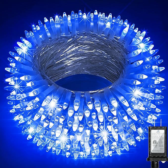 750 LED Christmas Lights Outdoor Use, 246ft 8 Lighting Modes Fairy Lights for Outside, Christmas Tree Lights Outdoor IP44 Waterproof for Xmas Patio Yard Fence Deck Balcony Garden DecorBlue