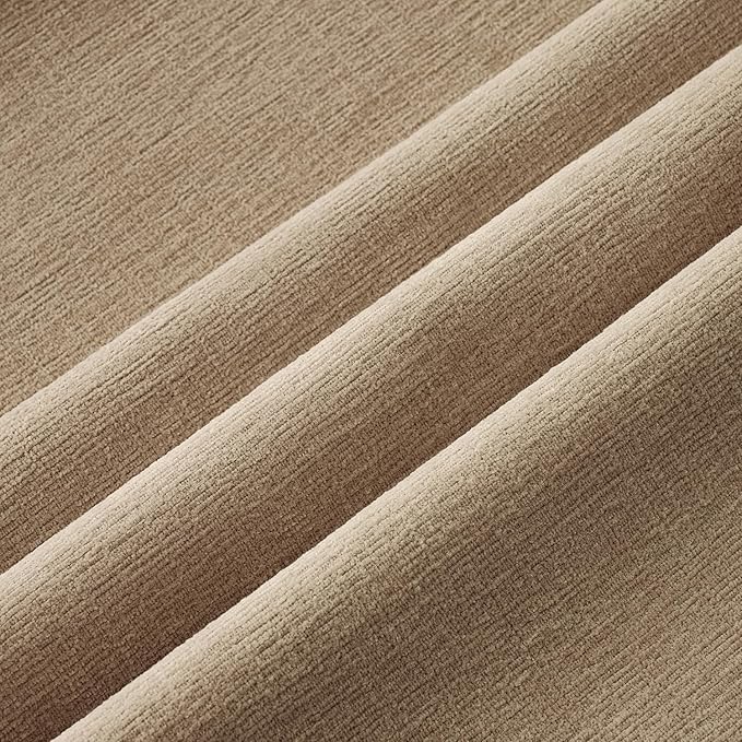 MIULEE Light Brown Couch Pillow Covers 20x20 Inch, Set of 2 Soft Chenille Decorative Square Throw Pillow Covers Farmhouse for Sofa Living Room Bed