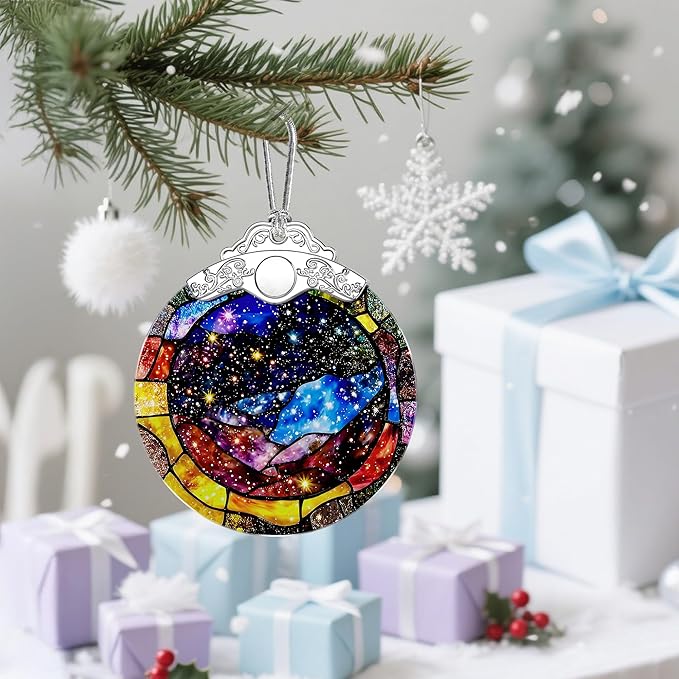 Christmas Ornaments: Christmas Tree Ornaments, Space Milky Way Holiday Decor, Stocking Stuffers, Gift Ideas, Xmas Gifts, Gifts for Space Lovers, Astronomy Lovers, Sci-Fi Fans