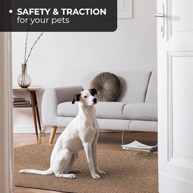 House, Home and More Skid-Resistant Carpet Indoor Area Rug Floor Mat - Black Ripple - 5 Ft X 7 Ft - Non Slip Rubber Backing, Stain Resistant, Dog Friendly, Living Room Bedroom Kitchen Entryway