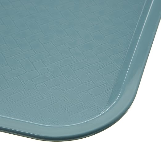 Carlisle FoodService Products Plastic Tray, 12" x 16" | Slate | Pack of 2 | Cafe | Fast Food