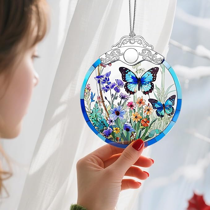 Butterfly Christmas Ornament – Christmas Tree Ornament & Holiday Decor, Gifts for Nature Lovers, Butterfly Lover Gifts, Holiday & Xmas Gift