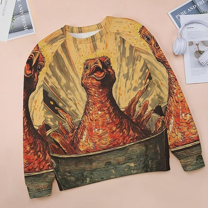 Thanksgiving Sweatshirt for Women Crewneck Pullover Casual Graphic Long Sleeve Shirts Sweater