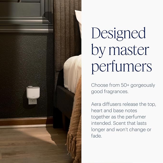Aera Mini Home Fragrance Diffuser Plug-in: Smart Home App Aroma Control, Essential Oil & Aromatherapy, Hypoallergenic Scent Technology, Family & Pet Safe, Terracotta (Scent Capsules Sold Separately)