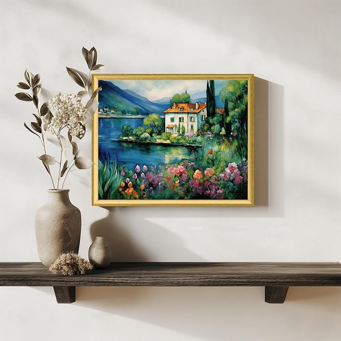 Art Shoppe Framed Print Wall Art, Vintage Wall Décor for Living Room, Bedroom, Office, High-Resolution Image on Premium Art Paper, 3/4" Frame with Plexiglass Front, Ready to Hang, 17"x21"