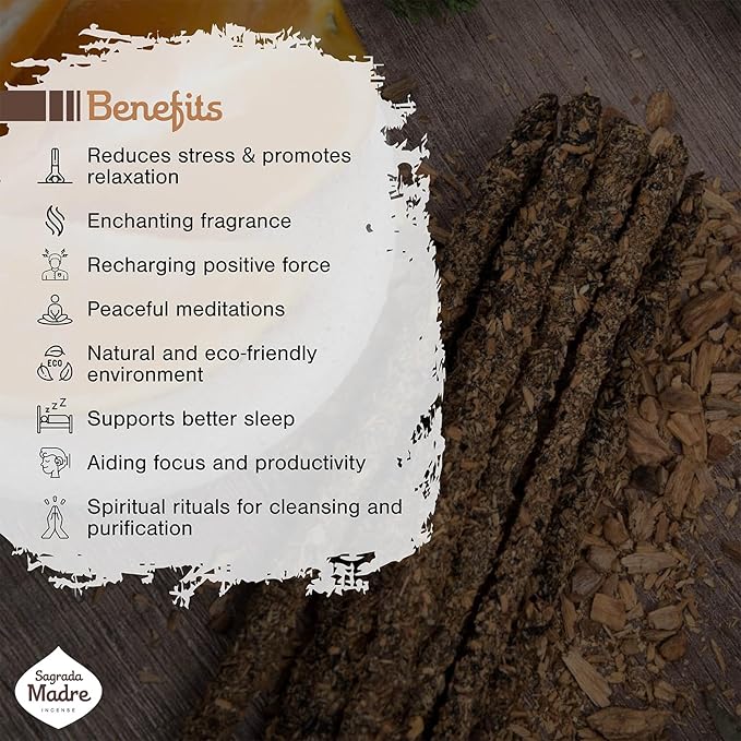 8 pcs Wildly Harvested Thick - Natural Citronella with Orange Incense Sticks, 9” Long - Eco Friendly,Non Toxic Incense Sticks (1hr Burning Time) to Heal & Purify Your Body & Surroundings