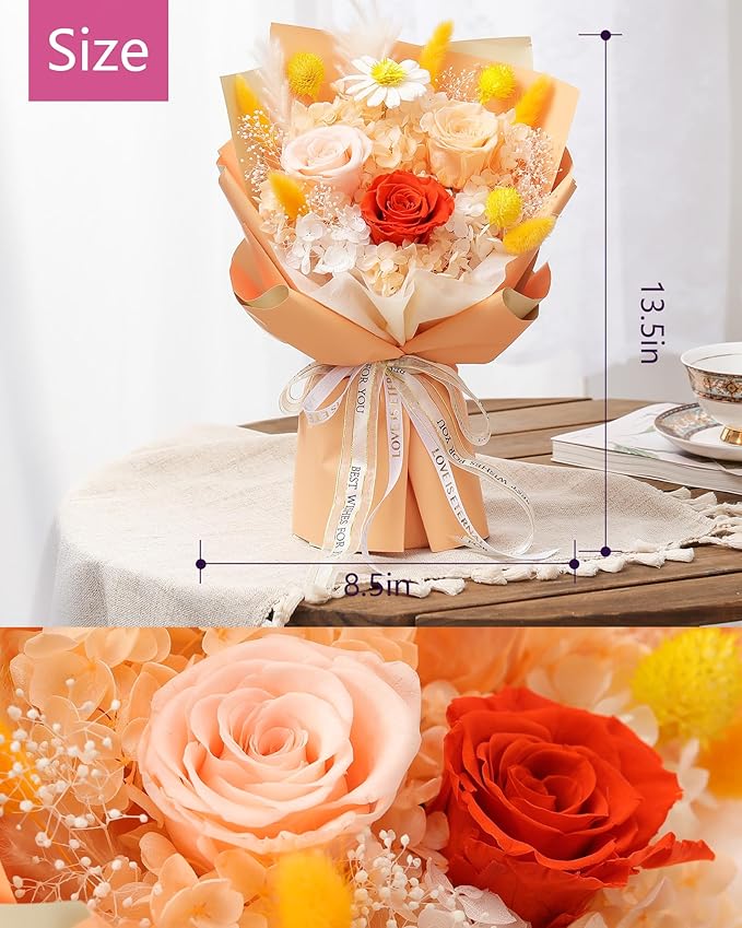 Flowers Gifts for Mom,Flowers Roses Bouquet Gifts for Women,Wife,Grandma and Best Friend/Flower for Delivery Prime/Yellow Rose