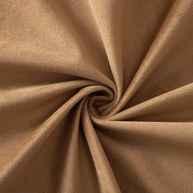 JUSPURBET Lumbar Velvet Couch Pillow Covers 16x24 Set of 2 Decorative Cushion Covers with Hidden Zipper Soft Throw Pillow Cases for Modern Home Décor,Light Brown