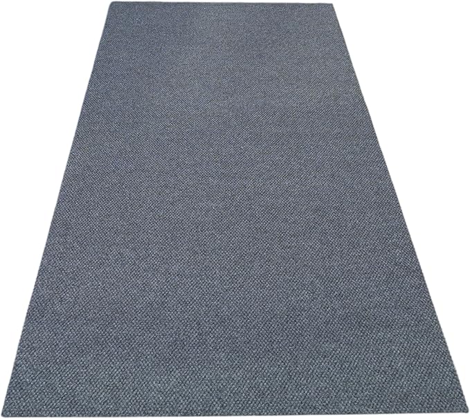 iCustomRug Hallway Runner Rug – 4x10ft Charcoal, Indoor/Outdoor, Non-Slip Rubber Backing, Low-Profile All-Weather Carpet, Non-Shedding & Easy Care, Entryway Mat Ideal for High Traffic Areas