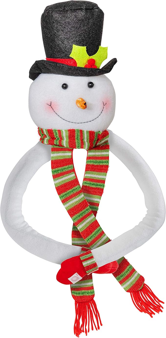 Ornativity Snowman Christmas Tree Hugger - Xmas Holiday Tree Top Winter Snow Man Topper Ornament Decoration for Christmas Tree
