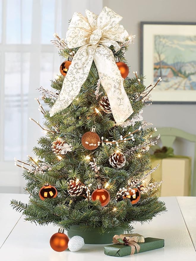 1.57" Orange Christmas Balls Ornaments 40 Pcs Shatterproof Christmas Ornaments Set Halloween Balls Ornament Orange Ornament for Xmas Tree Holiday Party